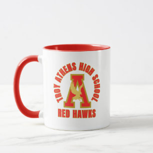 Taza de café de la escuela secundaria Troy Athens