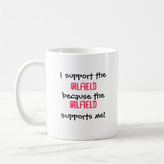 Taza de café de la esposa del campo petrolífero