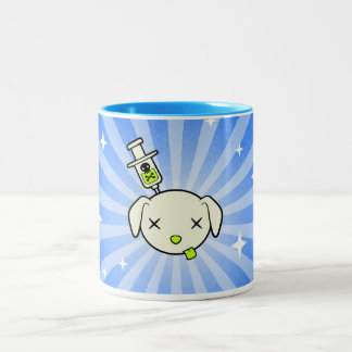 Taza de café de la explosión del Poe - azul