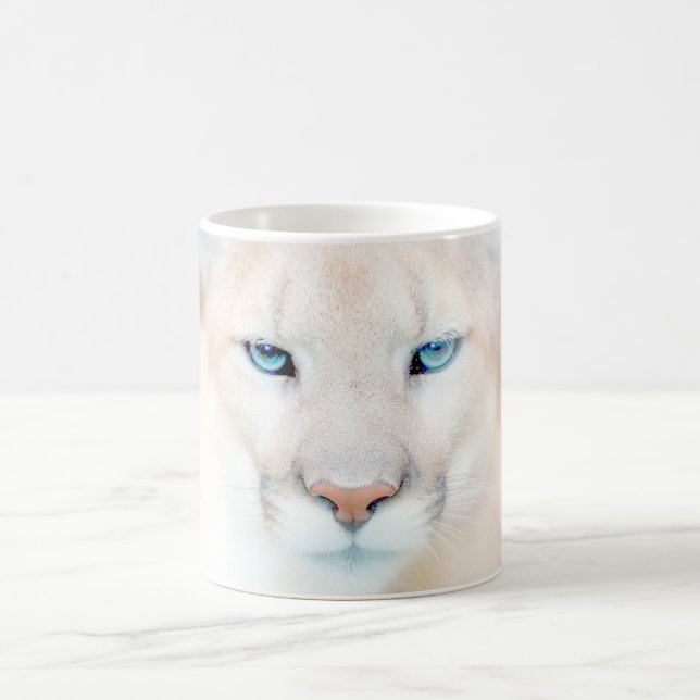 Taza de café de la fauna de la cara del puma (Centro)
