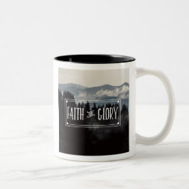 Taza de café de la fe y de la gloria