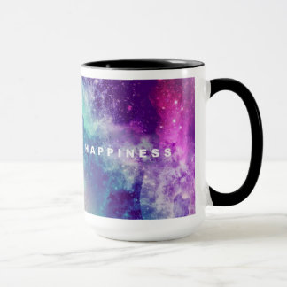 Taza de café de la felicidad 15oz de la galaxia