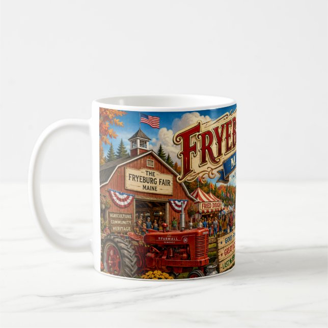 Taza de café de la Feria Fryeburg Maine (Izquierda)