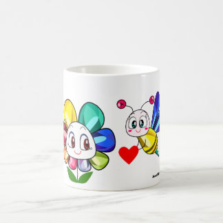 Taza de café de la flor de la joya