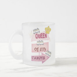 Taza de café de la forma de vida del campista/rv
