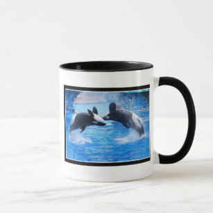 Taza de café de la foto de la ballena