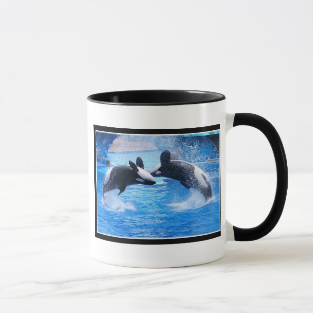 Taza de café de la foto de la ballena (Derecha)