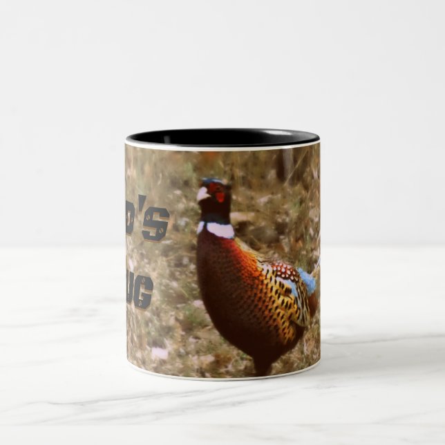 Taza de café de la foto del faisán (Centro)