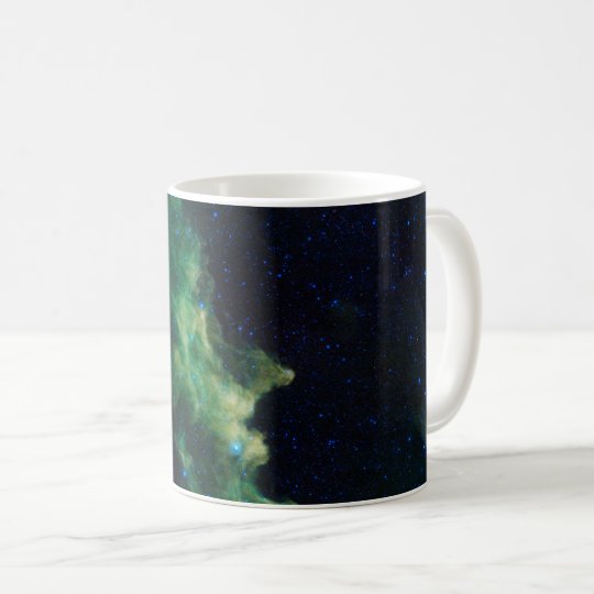 Taza de café de la galaxia del espacio
