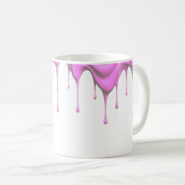 Taza De Café De la glace dégouline le long d'un mug.