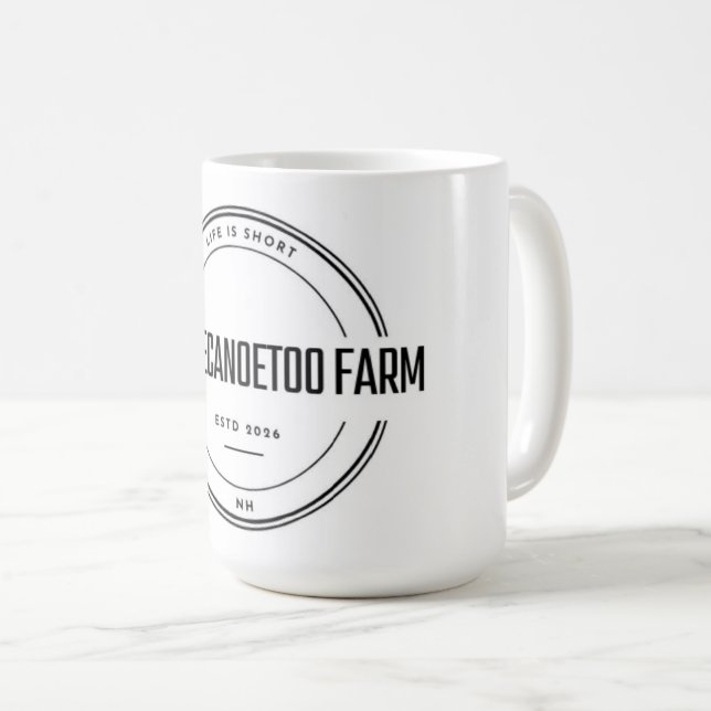 Taza de café de la granja Andthecanoetoo (Anverso derecho)