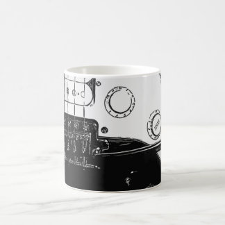 Taza de café de la guitarra eléctrica