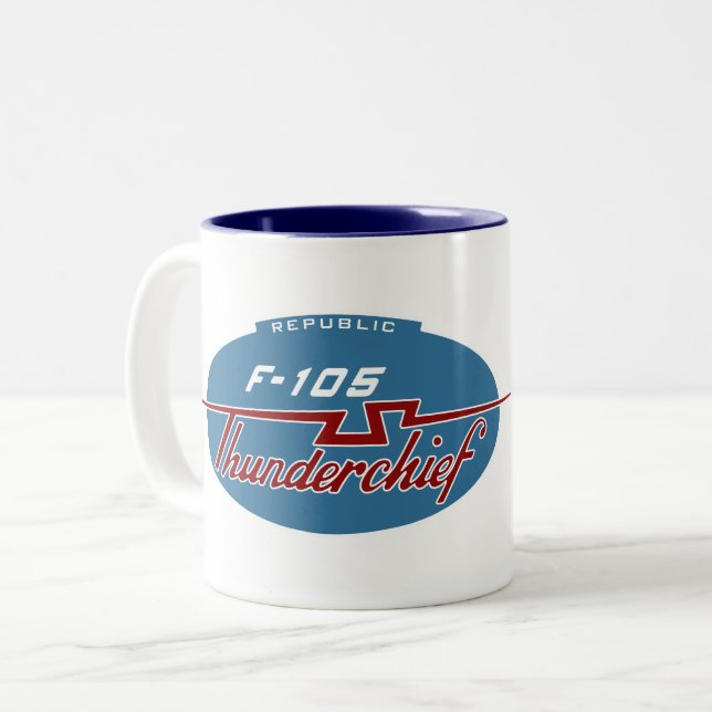 Taza de café de la herencia de la república F-105 (Anverso izquierdo)