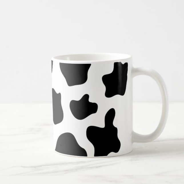 Taza de café de la impresión de la vaca el | (Derecha)