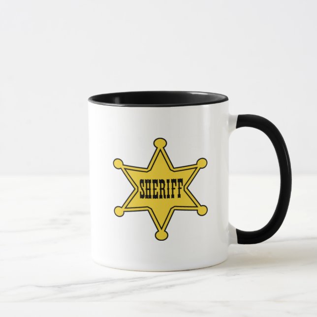 taza de café de la insignia del sheriff (Derecha)