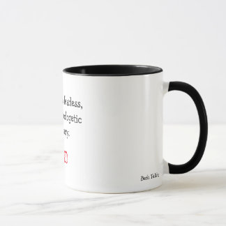 Taza de café de la inspiración del escritor