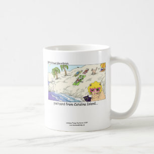 Taza de café de la isla CATalina divertida para am