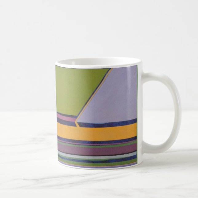 Taza de café de la lavanda y del naranja (Derecha)