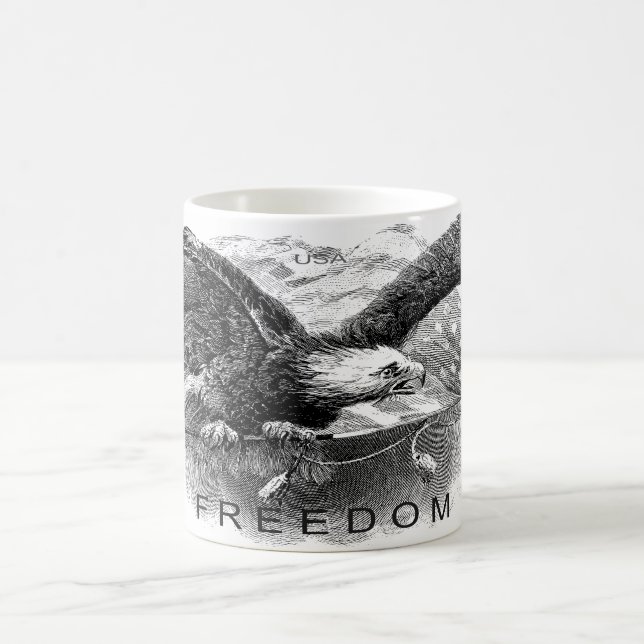 Taza de café de la LIBERTAD Americana (Centro)