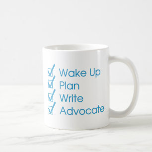 Taza de café de la lista de control