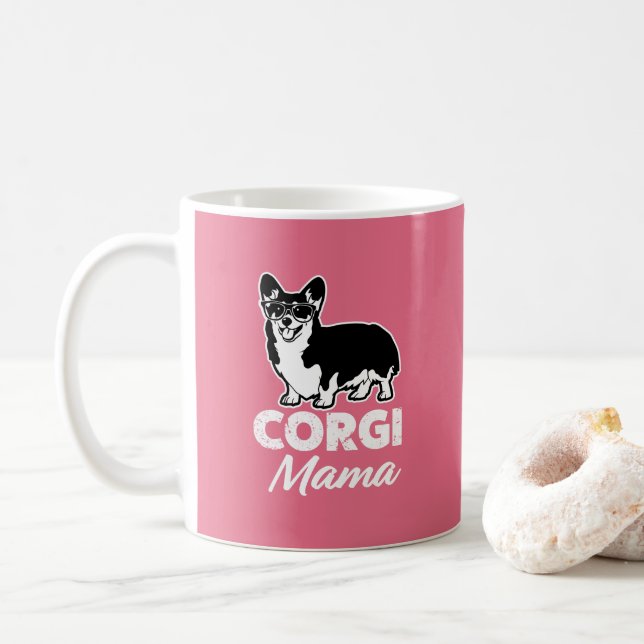 Taza de café de la mamá del Corgi (Con donut)