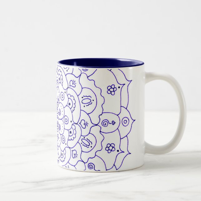 TAZA de café de la mandala 7 (Derecha)