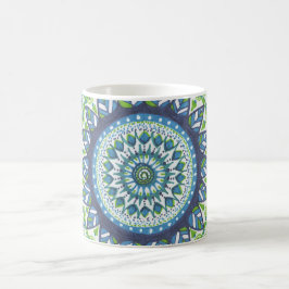 Taza de café de la mandala del agua