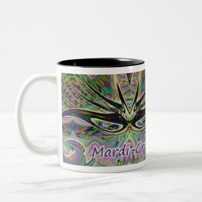 Taza de café de la máscara del carnaval (Izquierda)