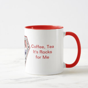 Taza de café de la montaña de la sombra