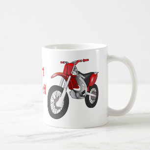 Taza de café de la moto de la suciedad