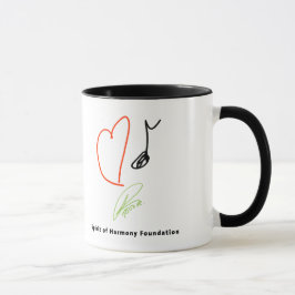 Taza de café de la música del amor