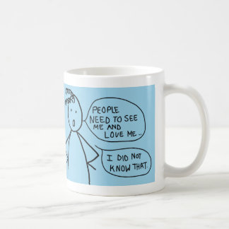Taza de café de la necesidad de la gente