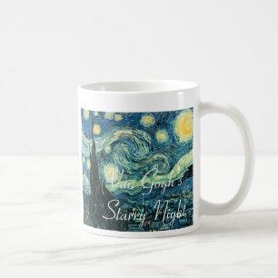Taza de café de la noche estrellada