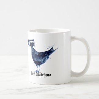 Taza de café de la observación de pájaros