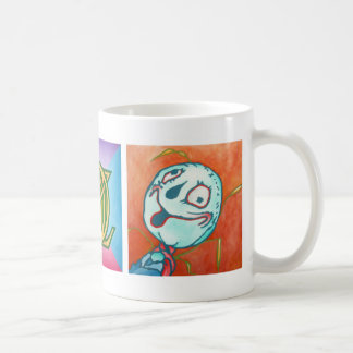 Taza de café de la onza - onza con el hombre del