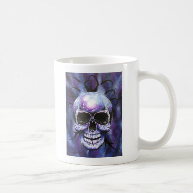 Taza De Café "De la oscuridad" Skull Art Coffee Mug Cup (Derecha)