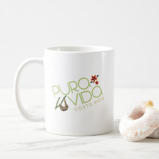 Taza de café de la pereza de Costa Rica Pura Vida