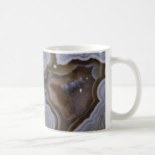 Taza de café de la piedra de gema de la ágata