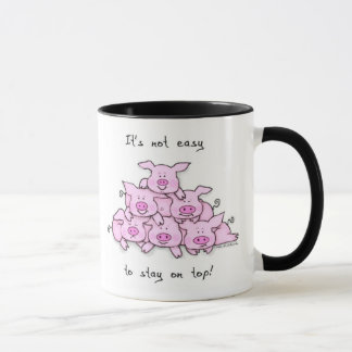 Taza de café de la pirámide del cerdo