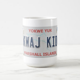 Taza de café de la placa de la vanidad del niño 