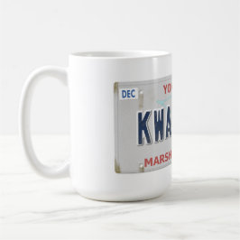 Taza de café de la placa de la vanidad del niño de