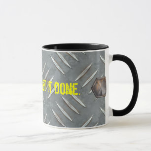 Taza de café de la placa del diamante
