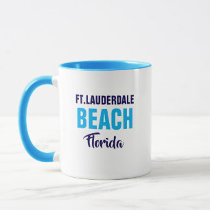 Taza de café de la playa de Fort Lauderdale Florid