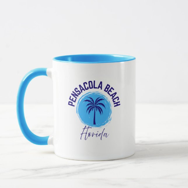 Taza de café de la playa de Pensacola Florida (Izquierda)