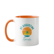 Taza de café de la playa de St. Augustine Florida