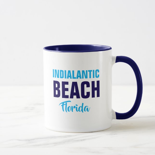 Taza de café de la playa Indialantic Florida (Derecha)
