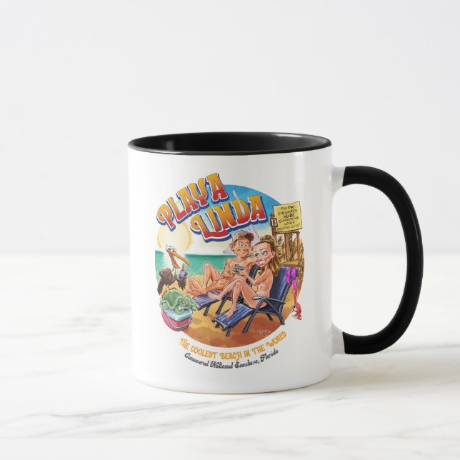 Taza de café de la playa PlayaLinda (Derecha)