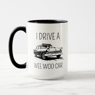 Taza de café de la policía divertida, regalo de po
