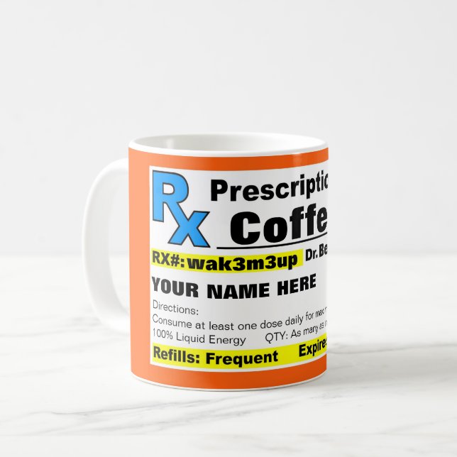 Taza de café de la prescripción (Anverso izquierdo)
