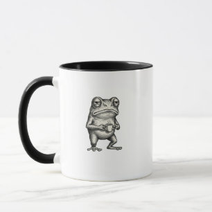 Taza de café de la rana gruñona lunes por la mañan